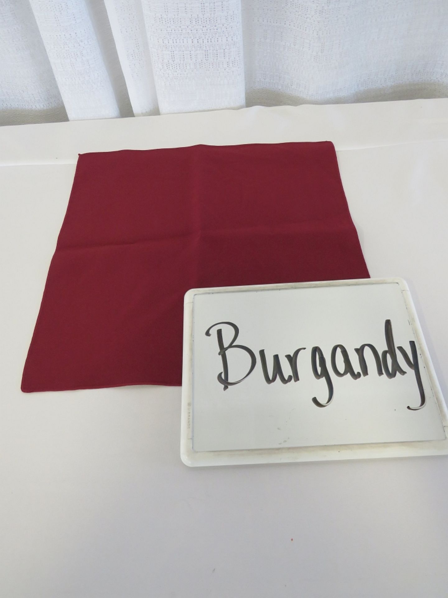 108" Round Tablecloth, Burgandy