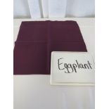 120" Round Tablecloth, Eggplant