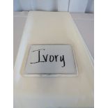 72" x 72" Tablecloth, Ivory Organza