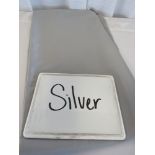 90" x 132" Tablecloth, Silver