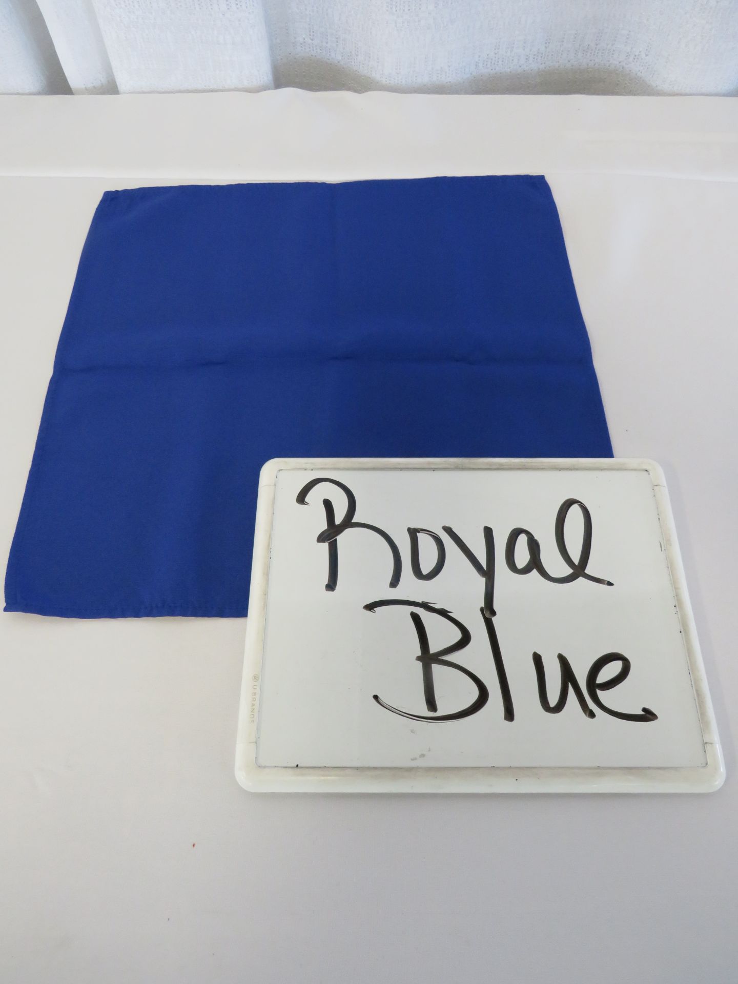 Table Skirt, 14' x 30", Royal Blue 1