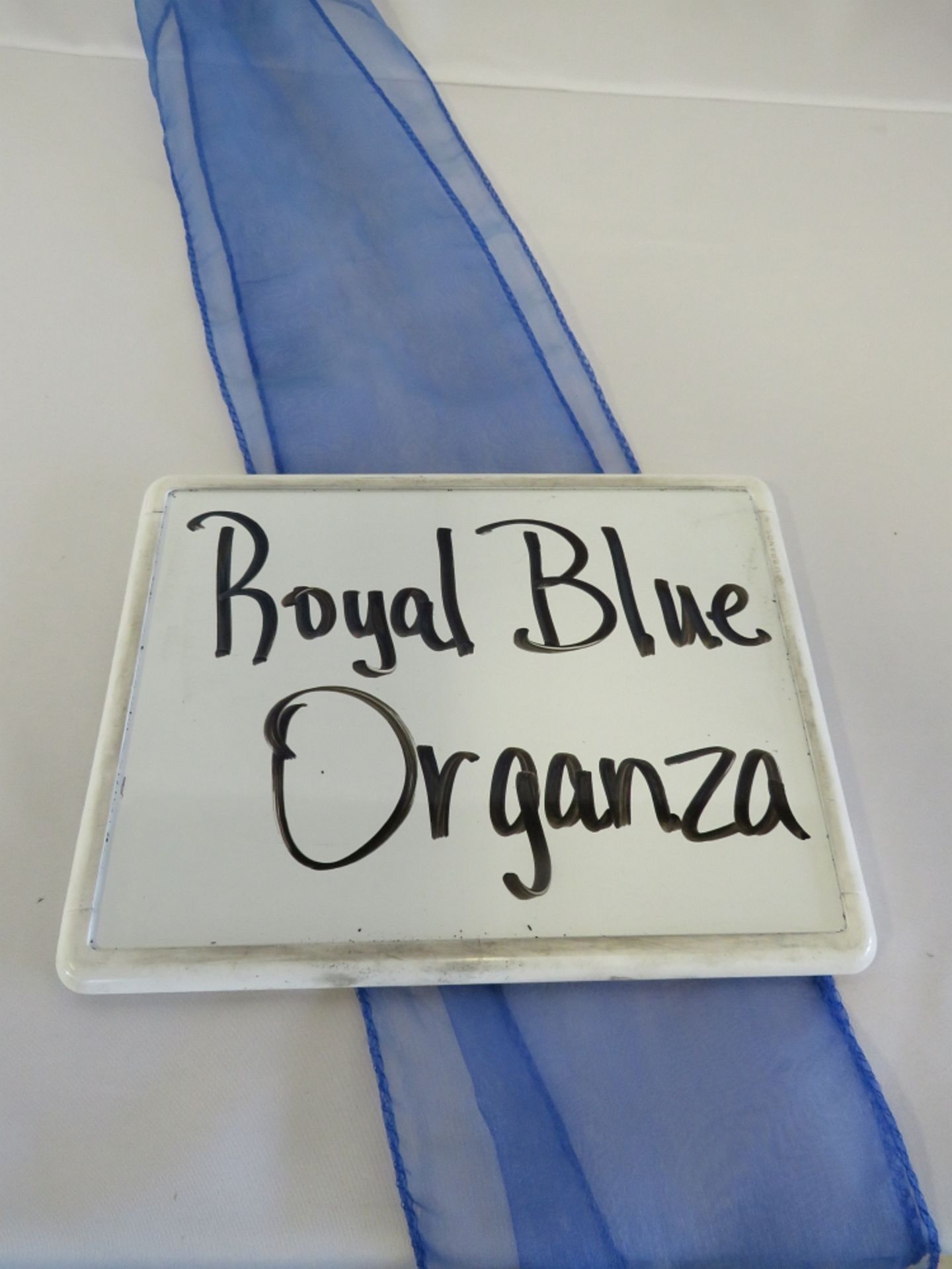 Chair Sash, Organza, Royal Blue