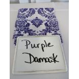 70" x 70" Tablecloth, Purple Damask