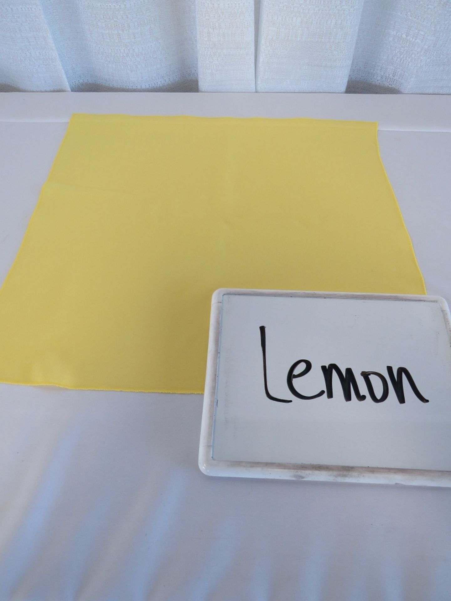 60" x 120" Tablecloth, Lemon Yellow