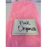 70" x 70" Tablecloth, Pink Organza