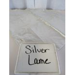 60" x 120" Tablecloth, Lame Silver