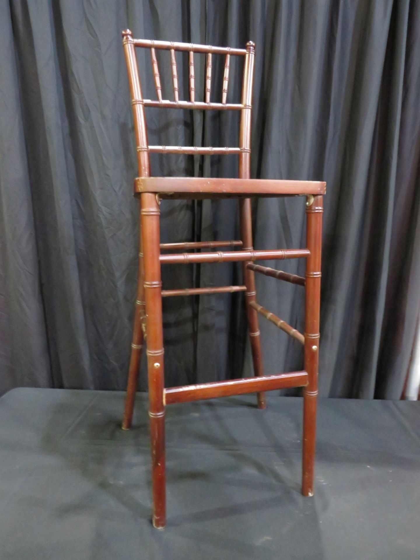 Mahogany Bistro Height Chairs