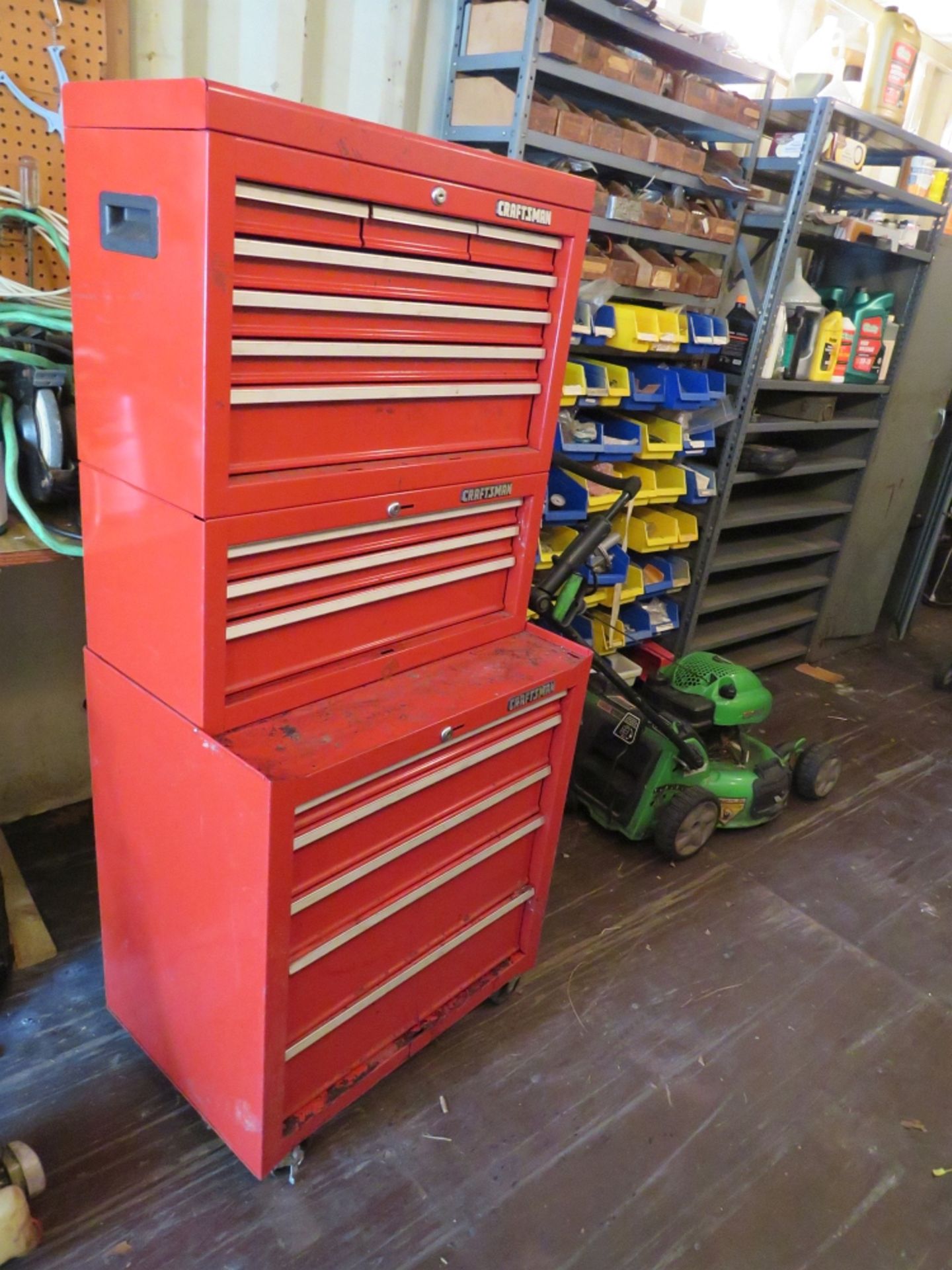 Red Rolling Tool Cabinet