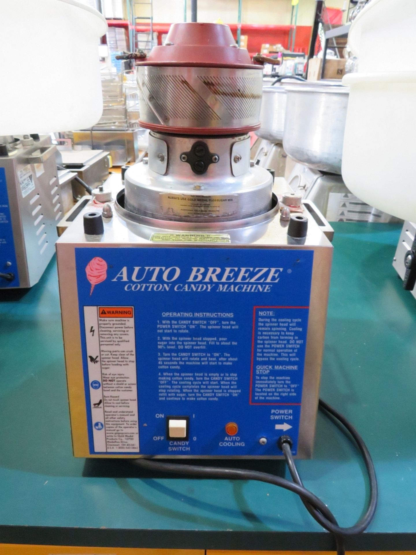 2006 Gold Medal 3052 Autobreeze Cotton Candy Machine