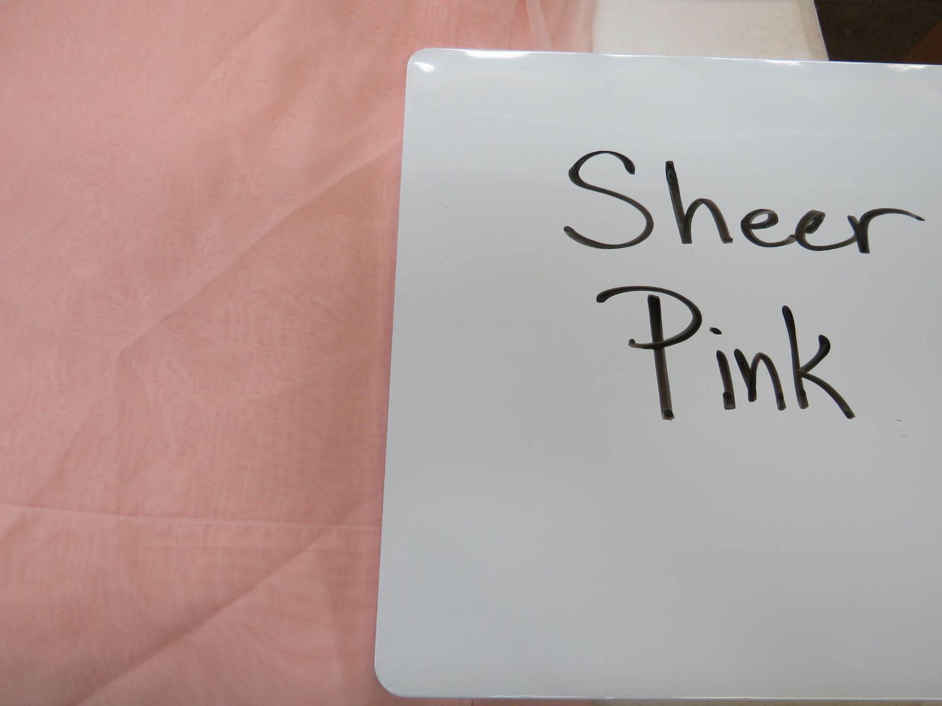 Pink Sheer Drape, 12'