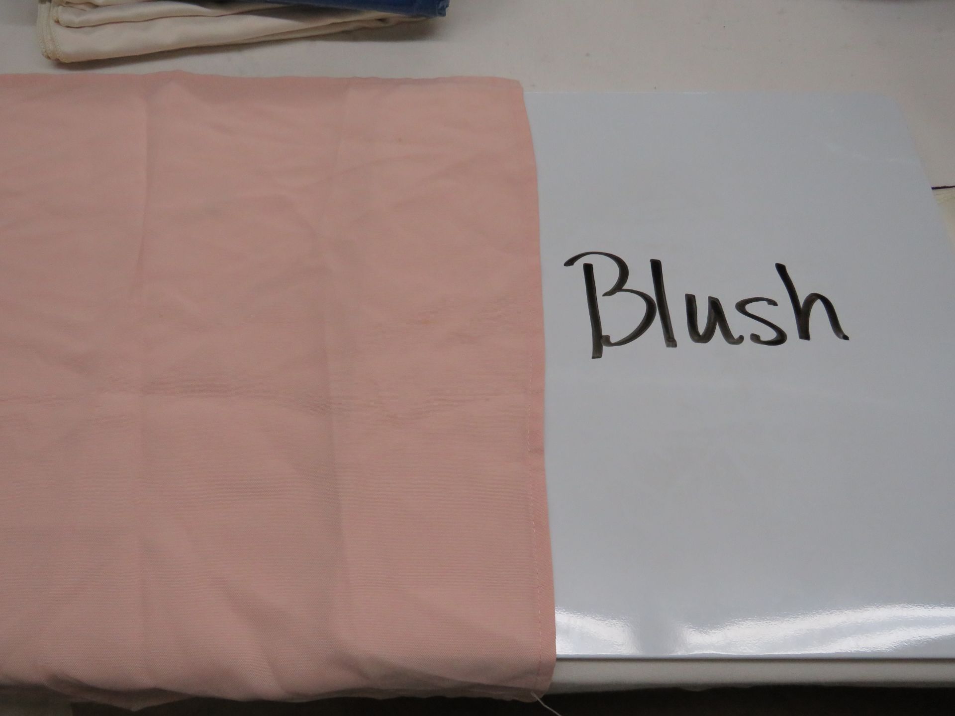 Blush 90"x132" Poly Tablecloth