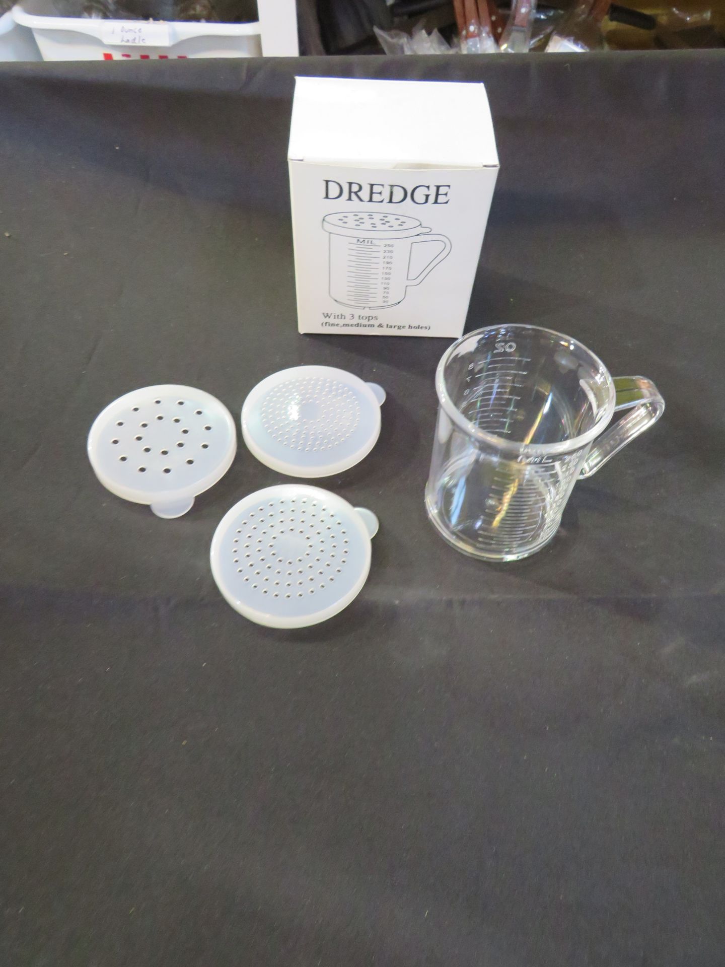 Dredge Shaker w/ 3 lids