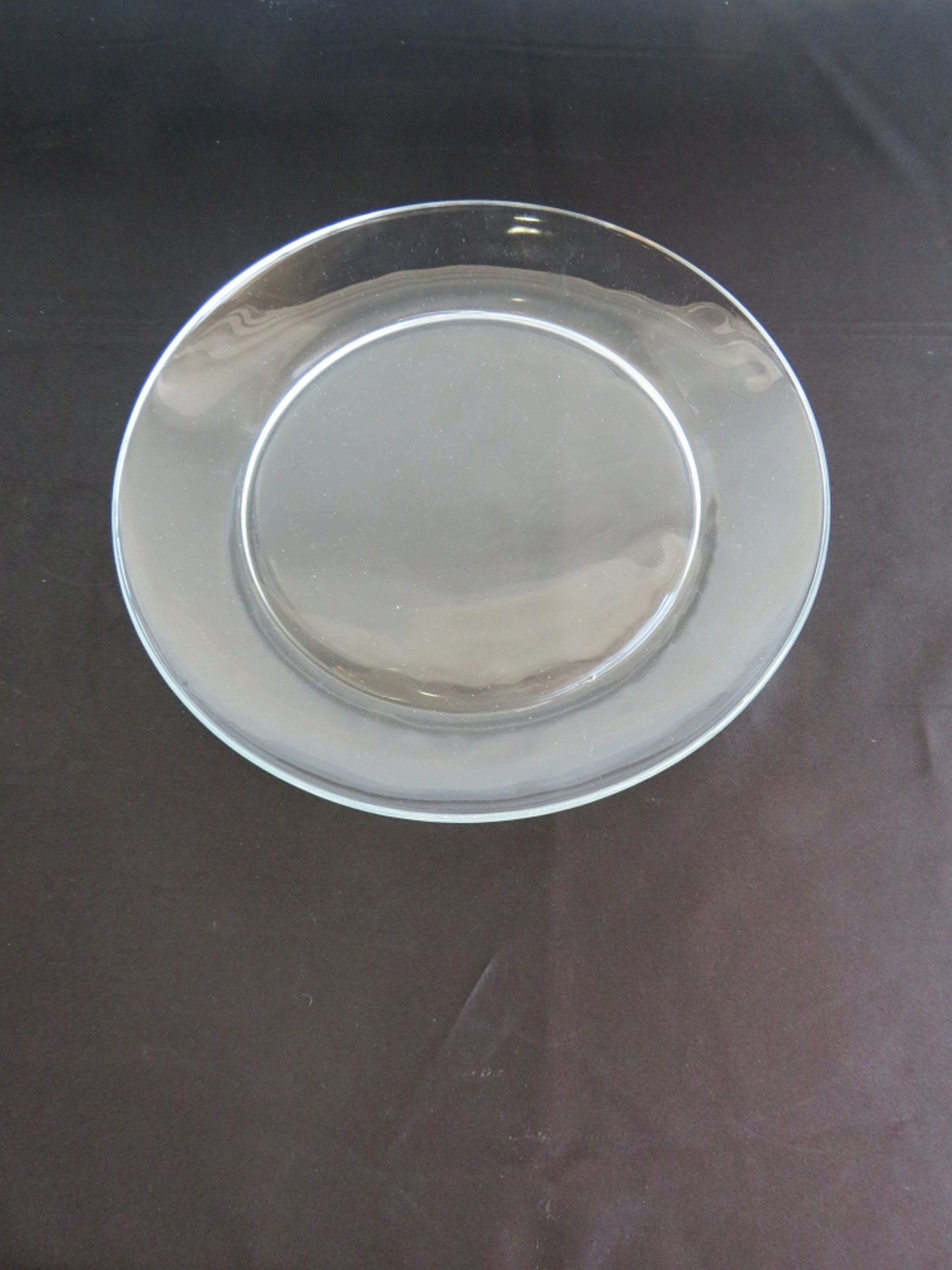 CLEAR GLASS 10.5" DINNER PLATE