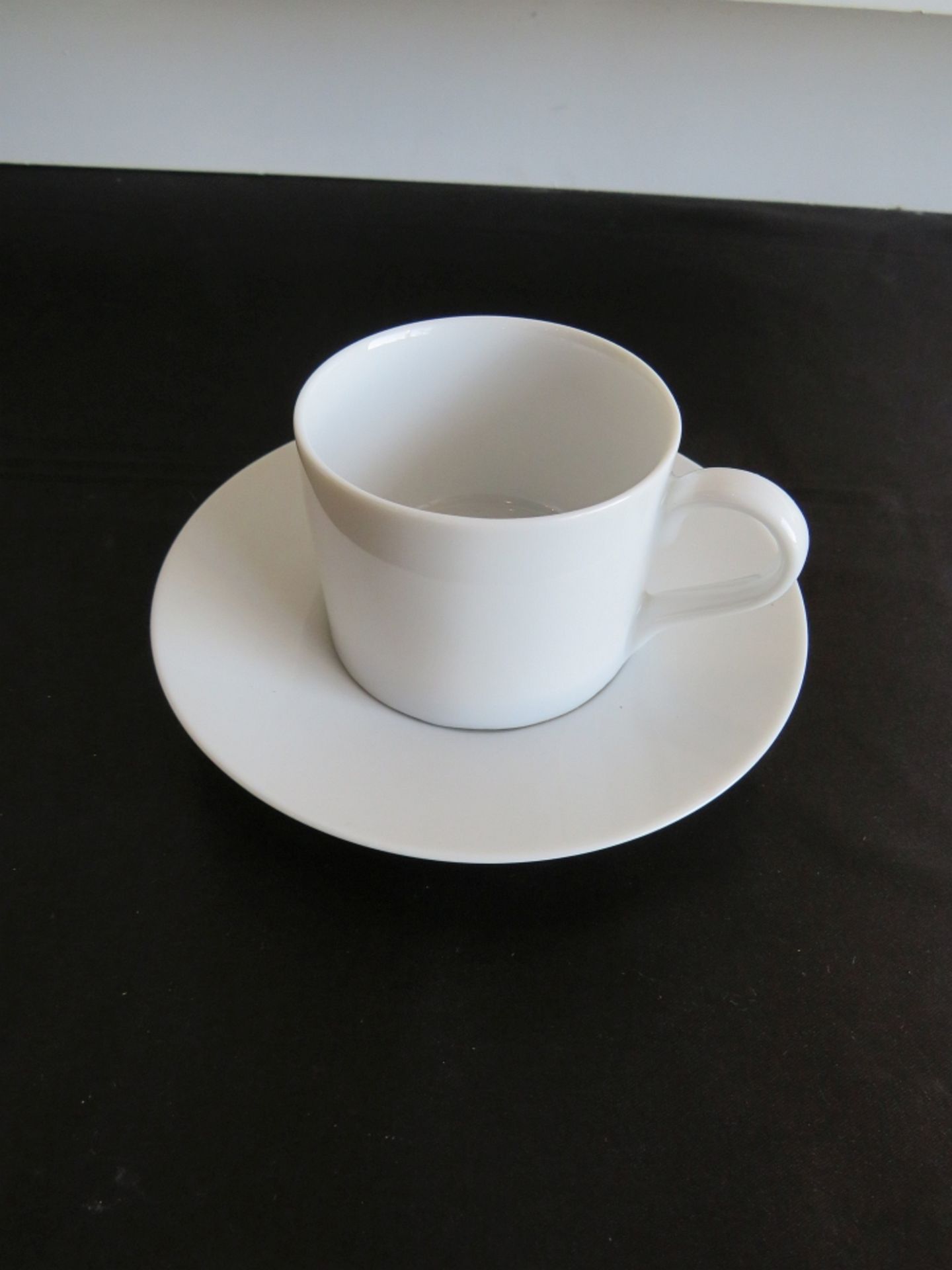 ROYAL WHITE DEMI CUP SAUCER SET 24/RK - Image 2 of 2