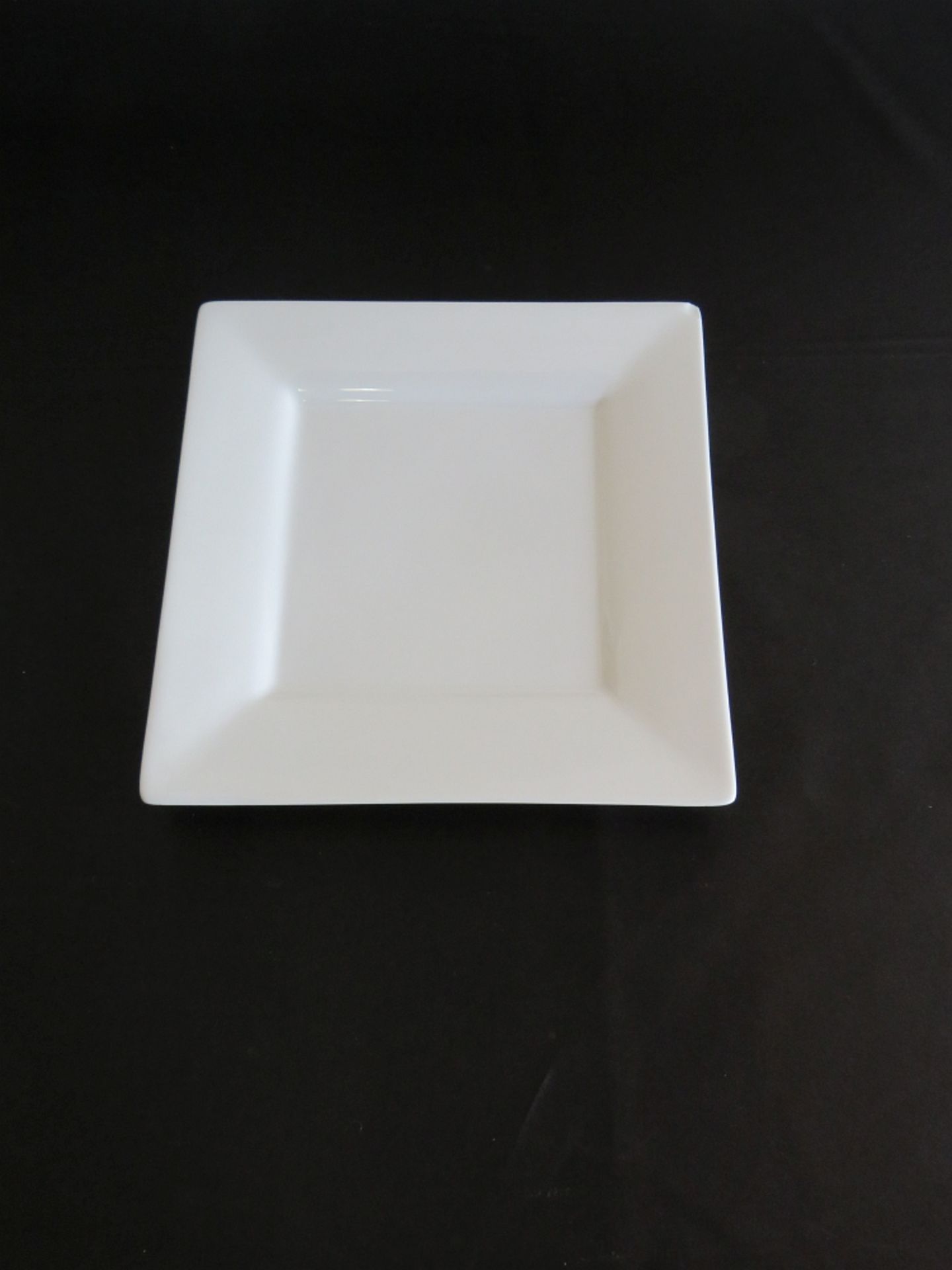 SQUARE WHITE 3.75" PLATE