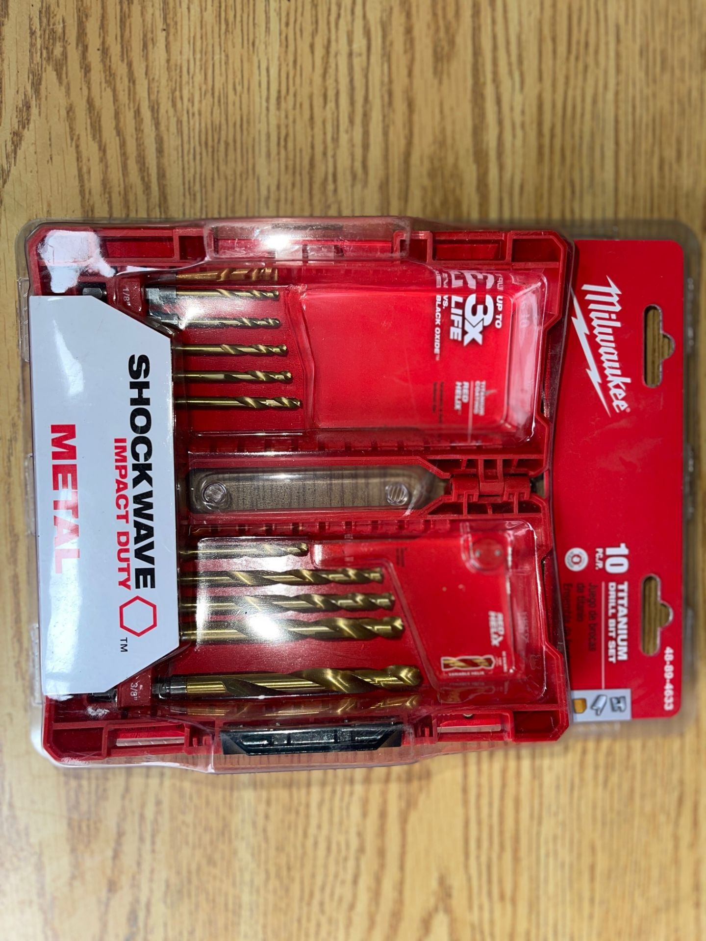 MILWAUKEE 10PC TITANIUM DRILL BIT SET - Image 2 of 3