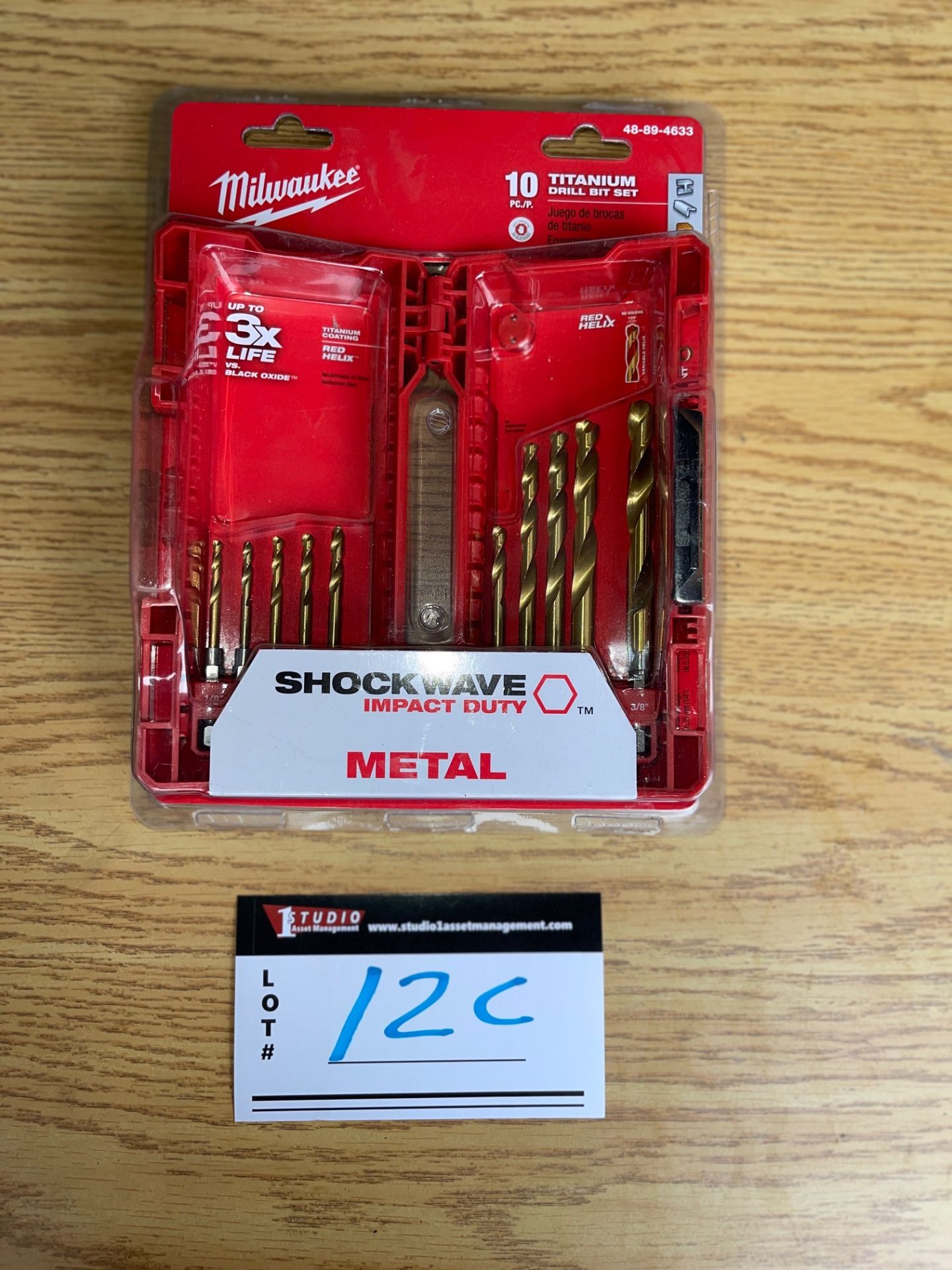 MILWAUKEE 10PC TITANIUM DRILL BIT SET - Image 3 of 3