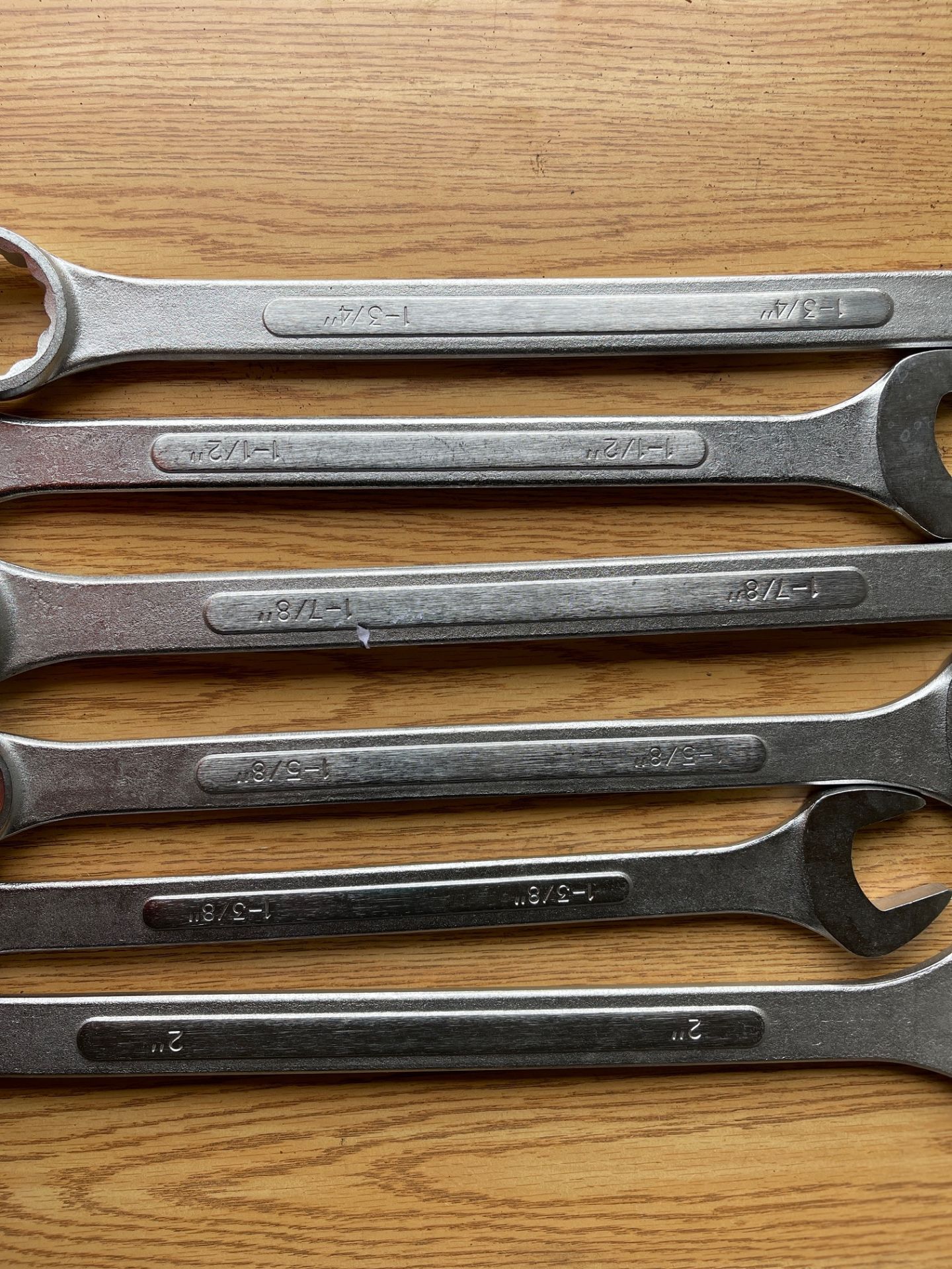 LOT/STANDARD SIZE WRENCHES - (SIZES INCLUDE - 1 3/4”, 1 1/2”, 1 7/8”, 1 5/8”, 1 3/8”, 2”