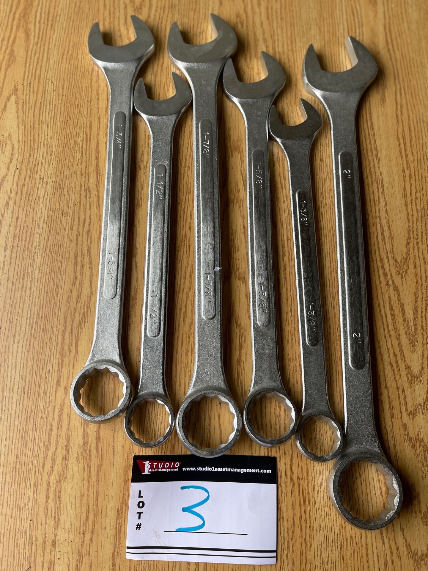 LOT/STANDARD SIZE WRENCHES - (SIZES INCLUDE - 1 3/4”, 1 1/2”, 1 7/8”, 1 5/8”, 1 3/8”, 2” - Image 2 of 2