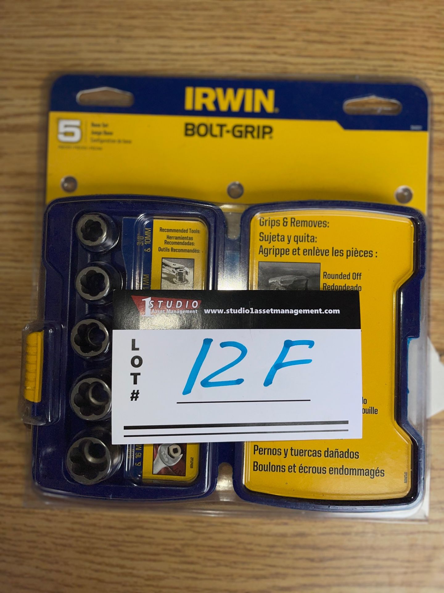 (IRWIN)5PC BOLT-GRIP SET FOR REMOVAL OF DAMAGED NUTS AND BOLTS