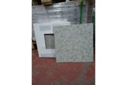 PALLET TO CONTAIN 18 PACKS OF TERAZZO GREY GLAZED PORCELAIN WALL & FLOOR TILES. 450x450MM EACH. EACH