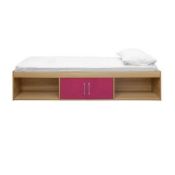 3 X NEW BOXED Dakota Wooden Single Cabin Bed In High Gloss Pink And Matt Oak. RRP £499.95 EACH.