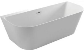 New Linton 1500 x 750mm Freestanding Bath. Rrp £1,299.99. Double Ended Modern Freestanding Bath