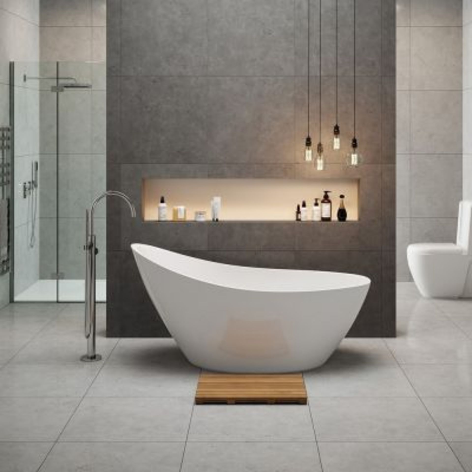 New Scoop Free Standing Bath 1500 x 720mm. RRP £1,399.00. Intelligent and stylish bathing starts - Image 2 of 2