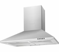 NEW CANDY CCE60NX Chimney Cooker Hood - Stainless Steel - Currys (P2) Width: 60 cm Recirculation