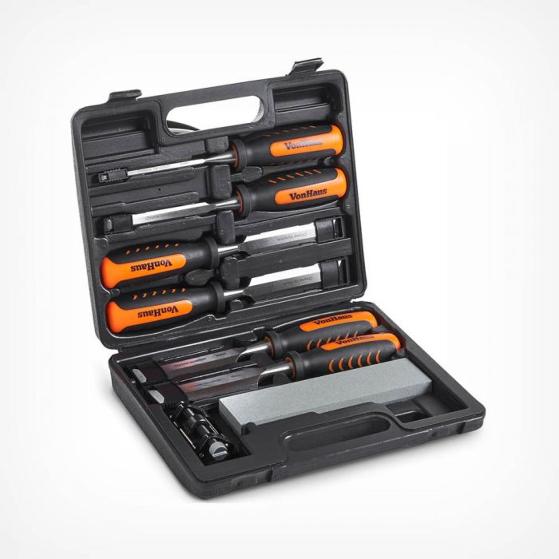 NEW BOXED, 8 Piece Wood Chisel Set, PCK- The 8 Piece Chisel Set is perfect for a range of