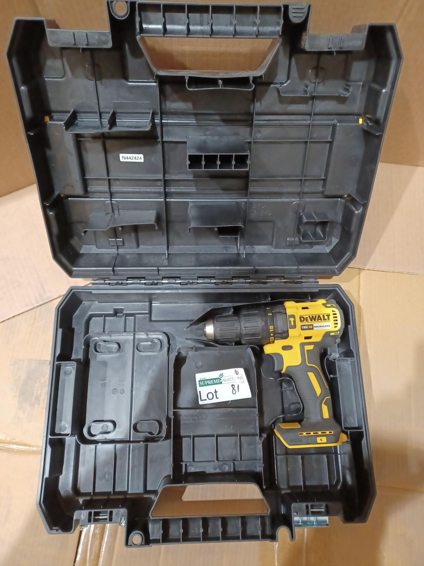 DEWALT DCD778D2T-SFGB 18V 2.0AH LI-ION XR BRUSHLESS CORDLESS COMBI DRILL  WITH CARRY CASE UNCHECK