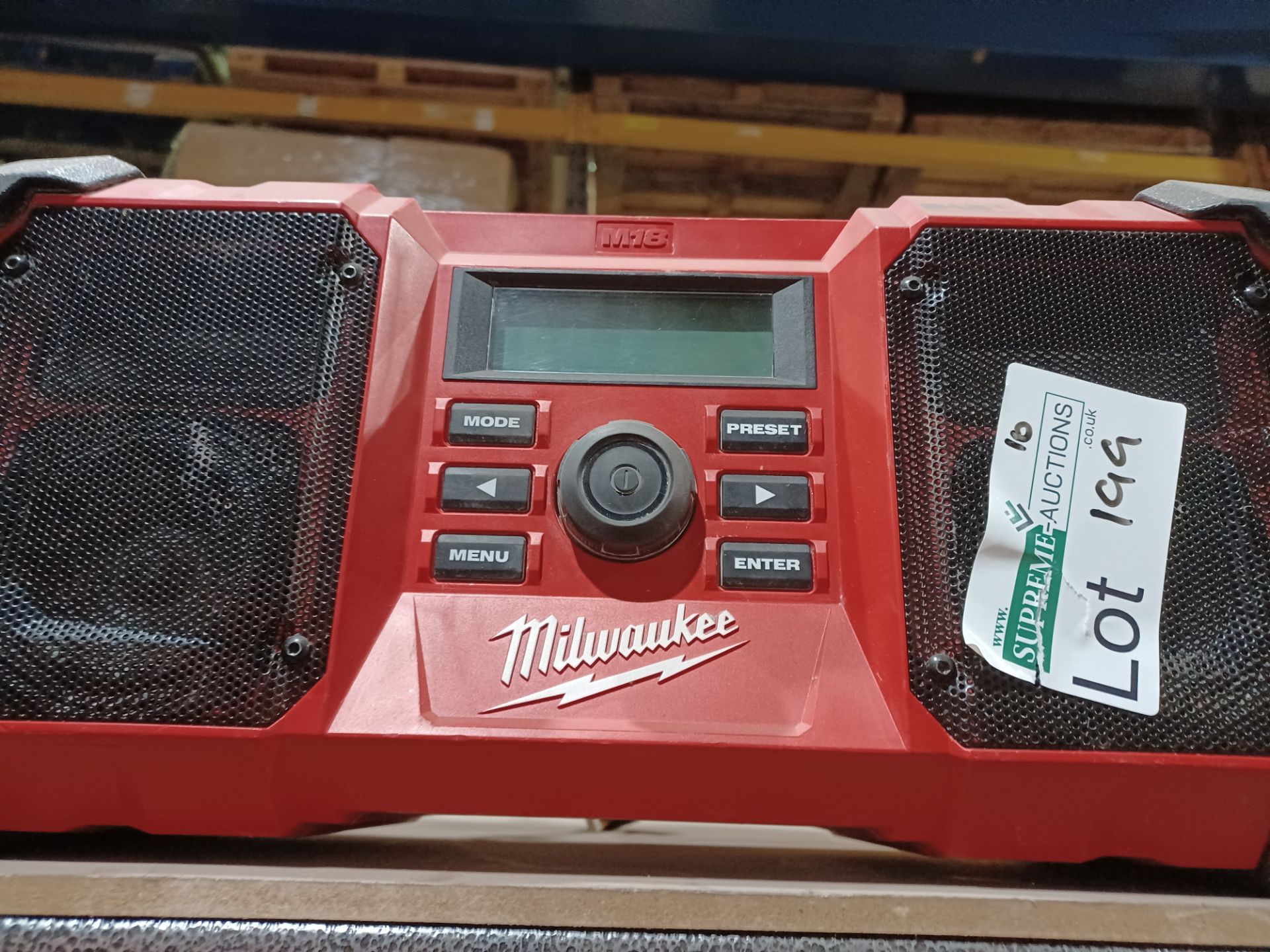 MILWAUKEE M18 JSRDAB+-0 230V OR 18V DAB+ / FM SITE RADIO UNCHECKED - PCK