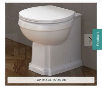 NEW & Boxed Cambridge Traditional Back To Wall Toilet White Seat. Ccg629Bwp.Traditional Features Add