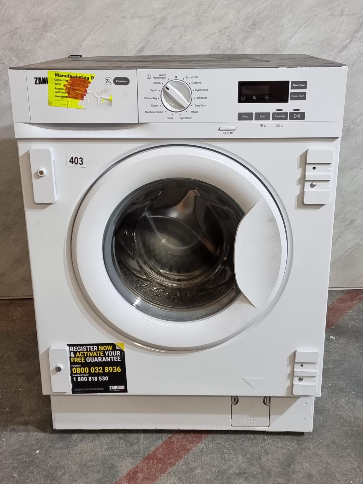 Zanussi Z712W43BI Built In 7Kg Washing Machine White RRP £520