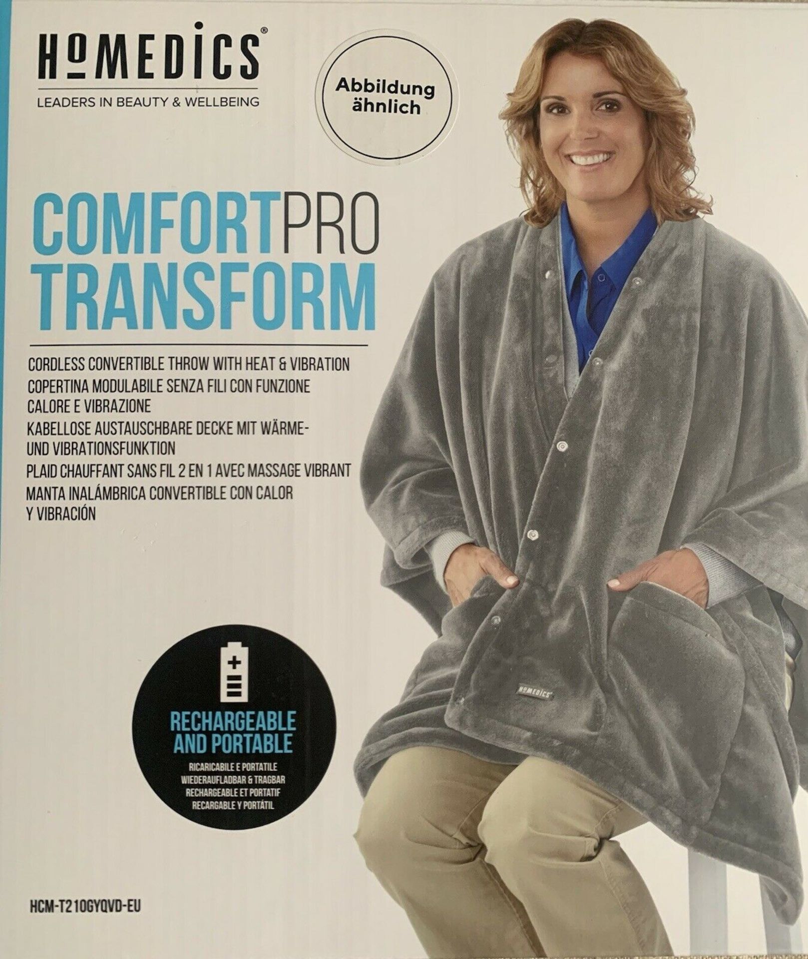 5 X NEW BOXED HoMedics Comfort Pro Transform Throw with Vibrating Massage and Optionally Independent