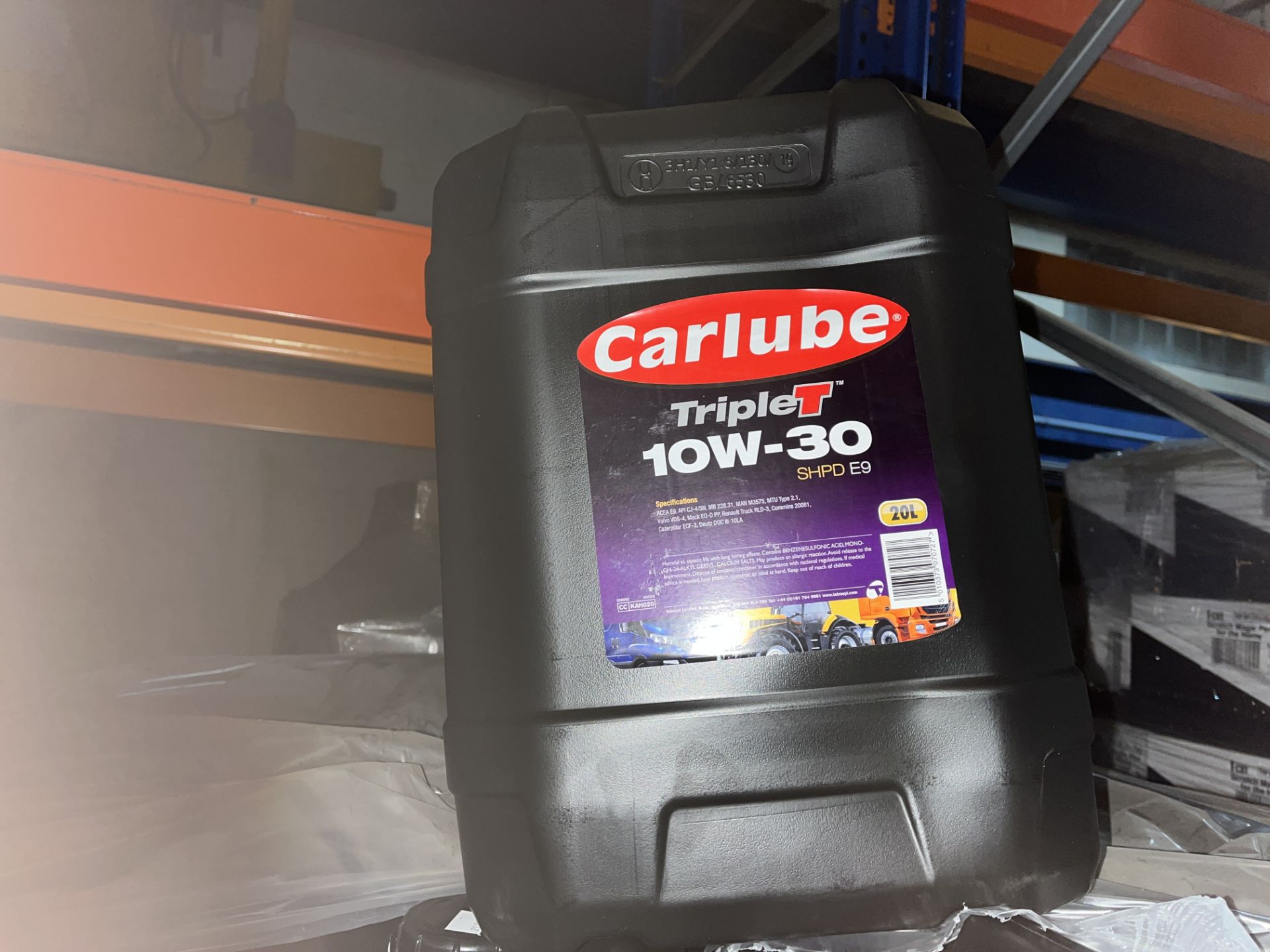 2 X NEW SEALED 20L TUBS OF CARLUBE TRIPLE T. 10W-30 MOTOR OIL (ROW10)