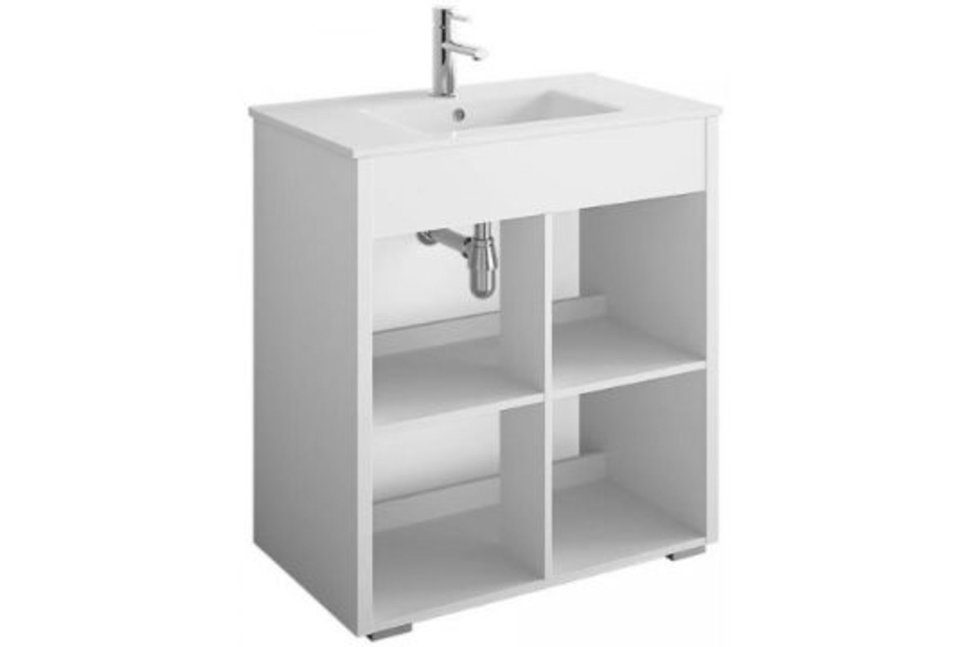 BRAND NEW CROYDEX NORTON VANITY UNIT 80CM WIDTH WITH BASIN RRP £350 R15