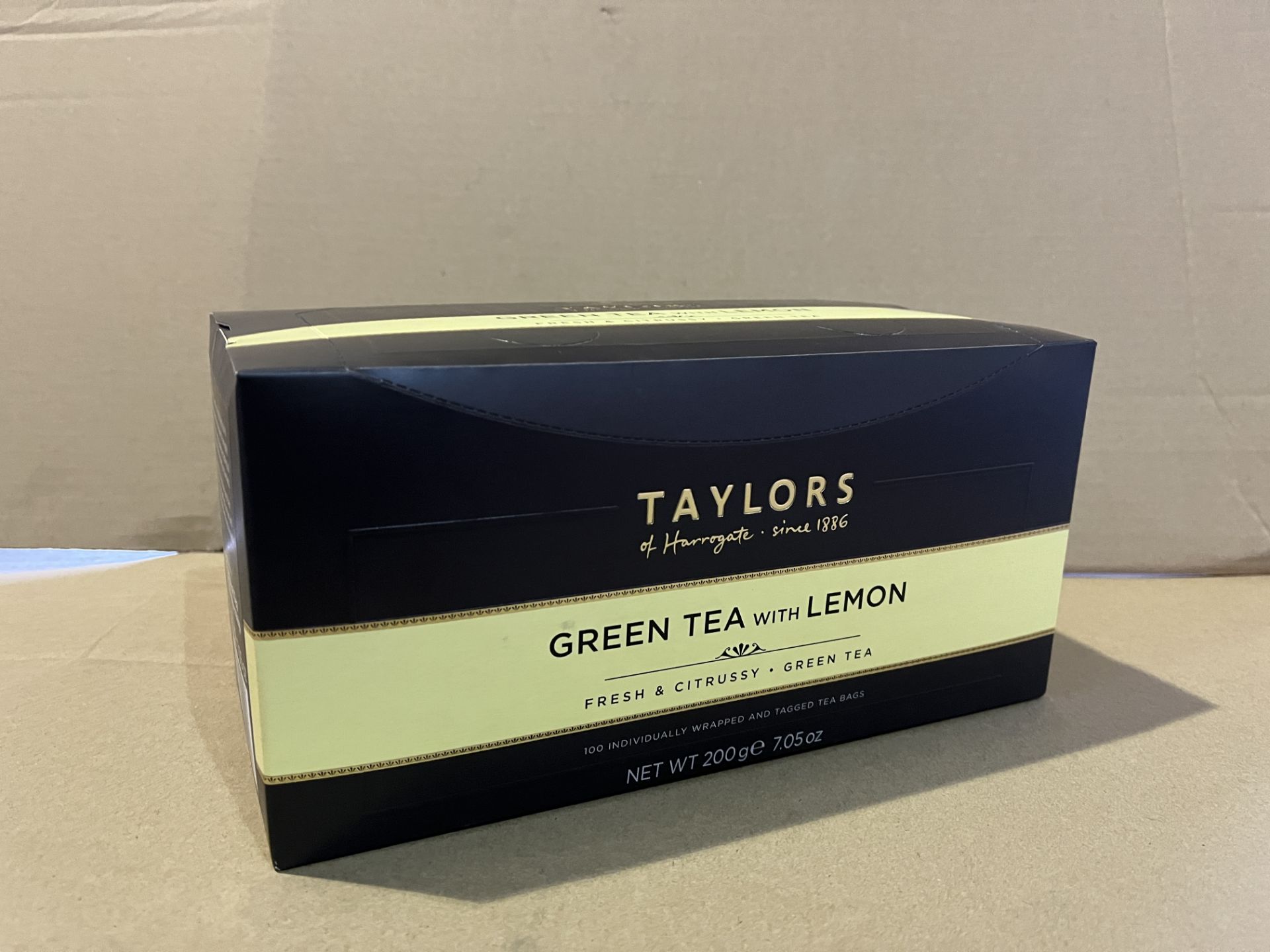 32 X BRAND NEW PACKS OF 100 TAYLORS OF HARROGATE GREEN TEA AND LEMON TEA BAGS BEST BEFORE 31/1/22