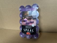 30 X BRAND NEW PACKS OF 30 LAVENDER AND CHOCOLATE TEA LIGHTS S1-23