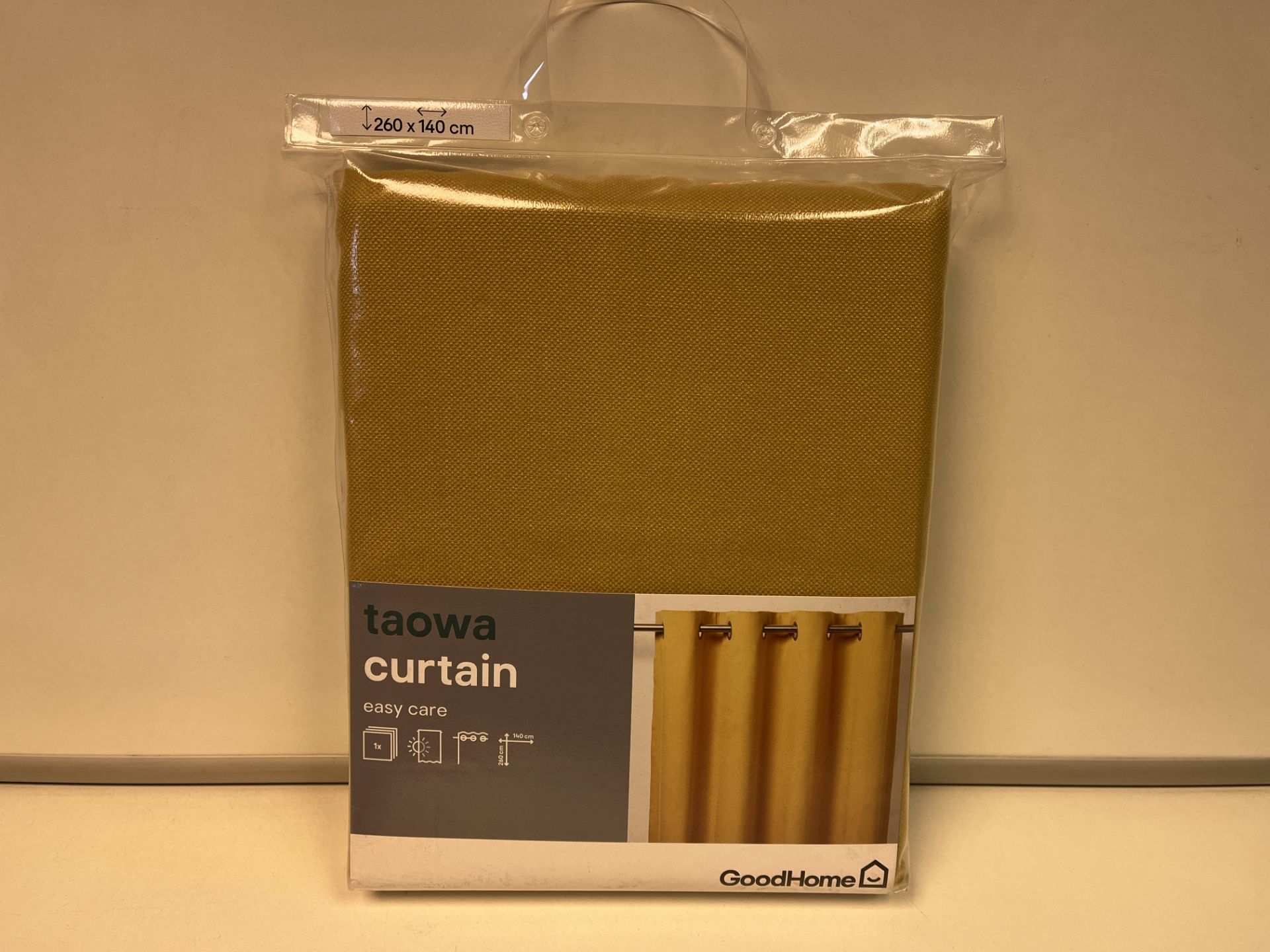 16 X BRAND NEW GOODHOME TAOWA CURTAINS MUSTARD 260 X 140CM R18