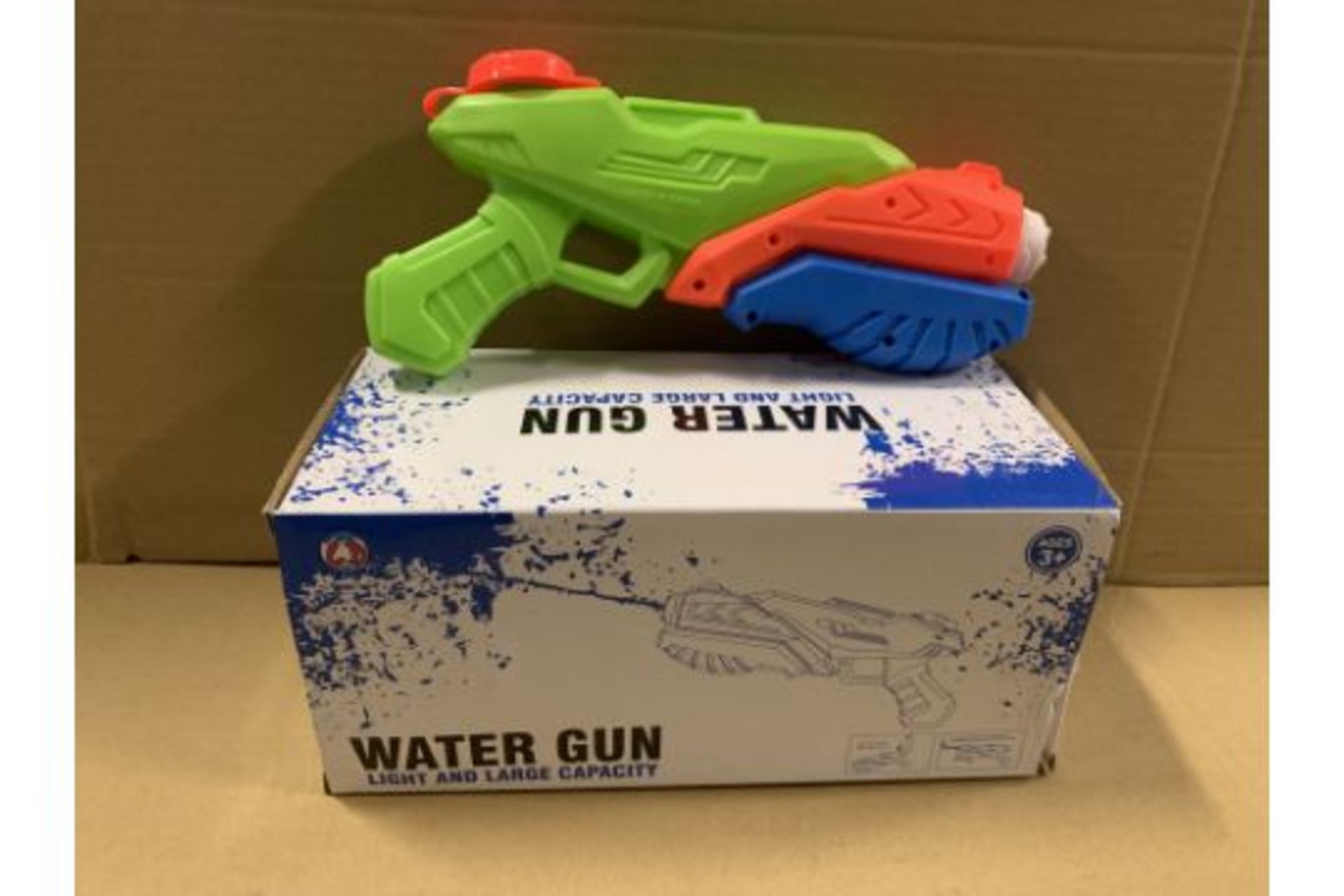 8 X BRAND NEW PACKS OF 3 LIGHT AND LARGE CAPACITY WATER GUNS S1-P