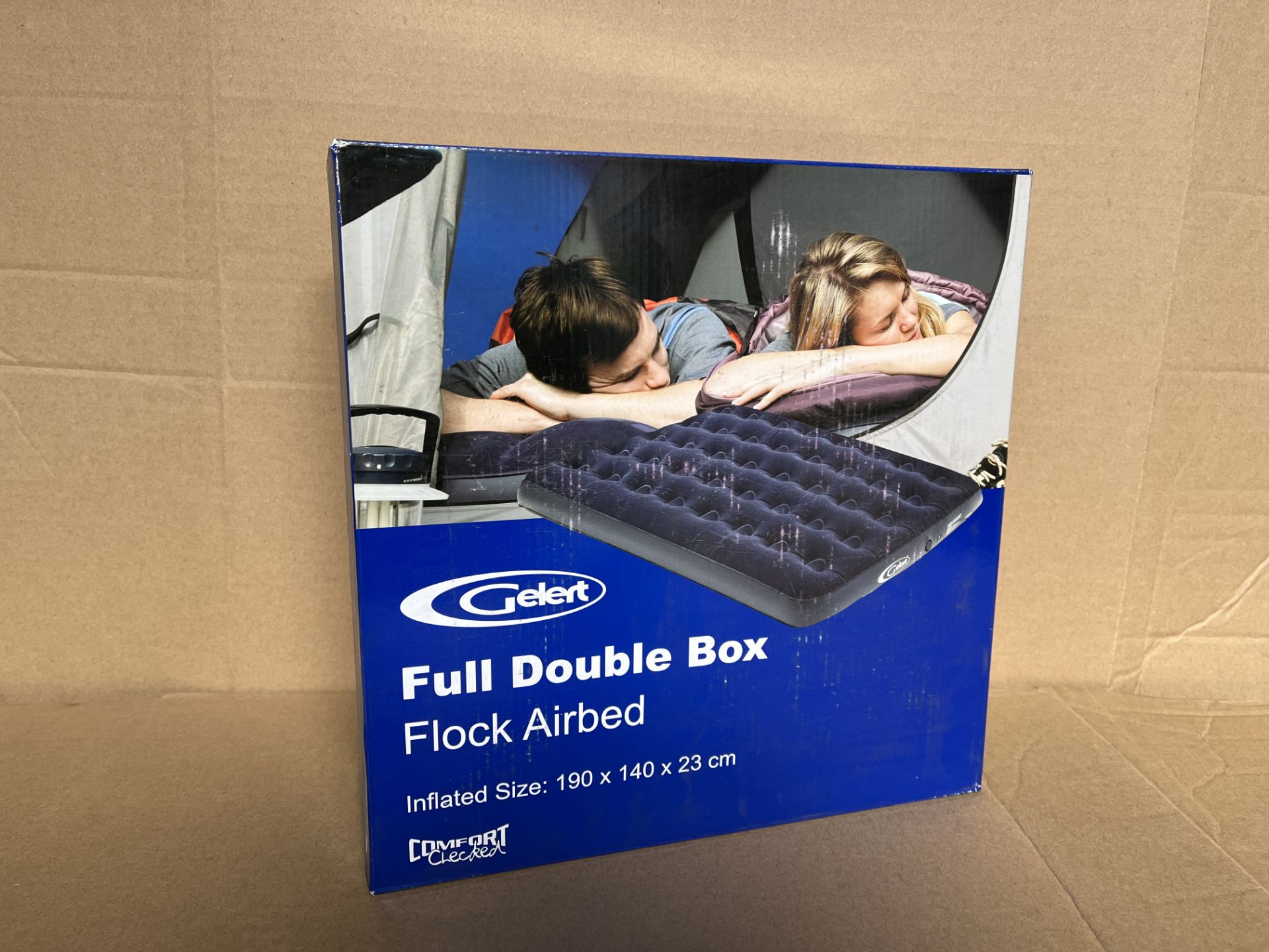 10 X BRAND NEW GELERT FULL DOUBLE BOX FLOCK AIRBED S1P