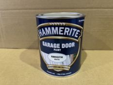 6 X BRAND NEW HAMMERITE WHITE GLOSS GARAGE DOOR PAINT 750ML RRP £20 EACH R1