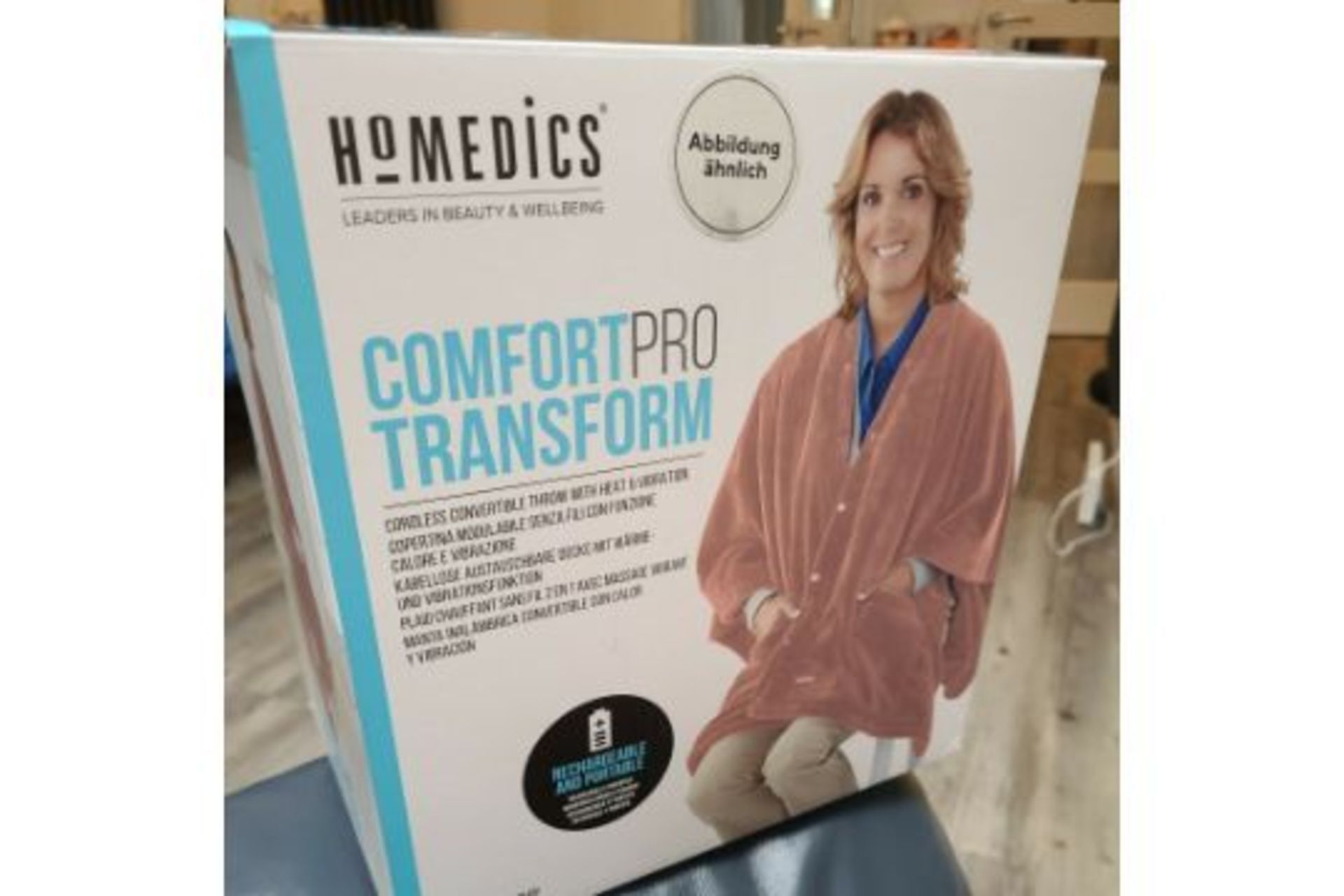 5 X NEW BOXED HoMedics Comfort Pro Transform Throw with Vibrating Massage and Optionally Independent