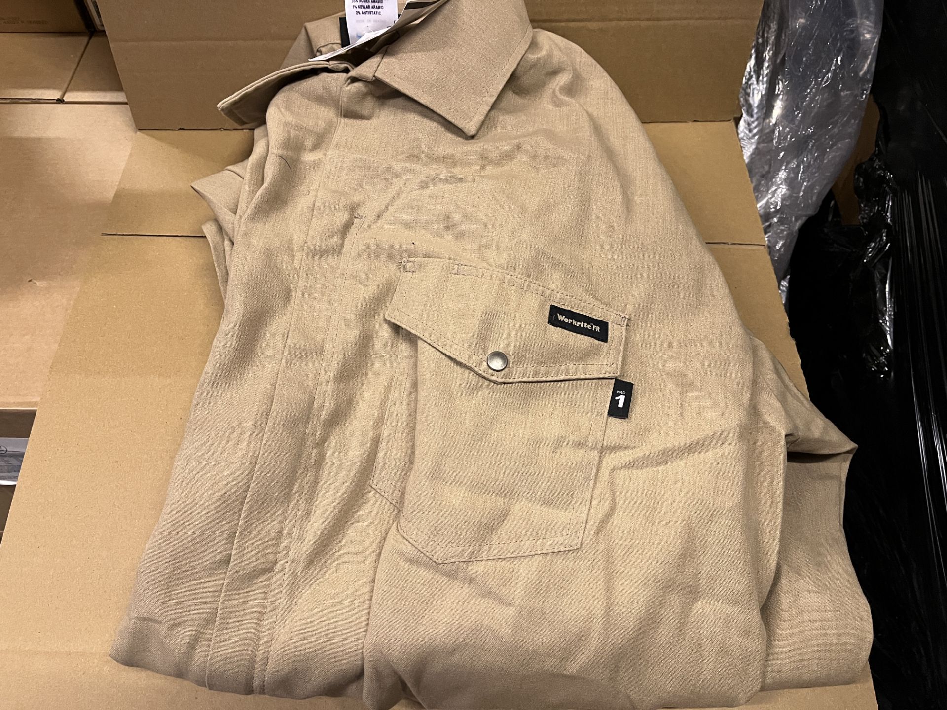 20 X BRAND NEW WORKWEAR KHAKI FIRE RESISTANT COVERALLS S2