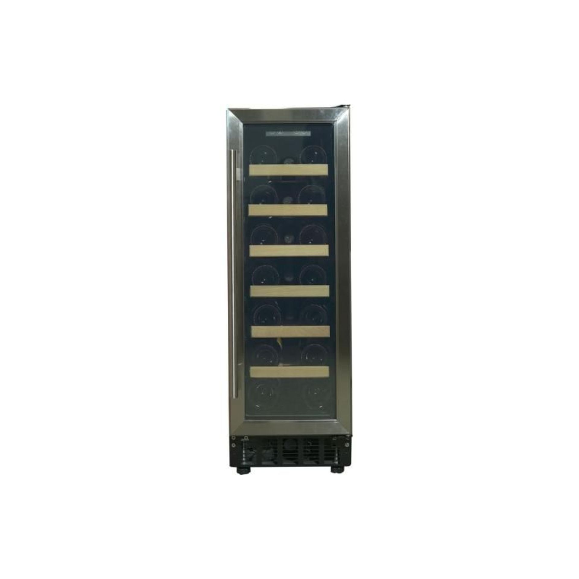 (F52) New Prima 300mm Stainless Steel Wine Cooler - PRWC403. RRP £398.21. 19 Bottle capacity. 6