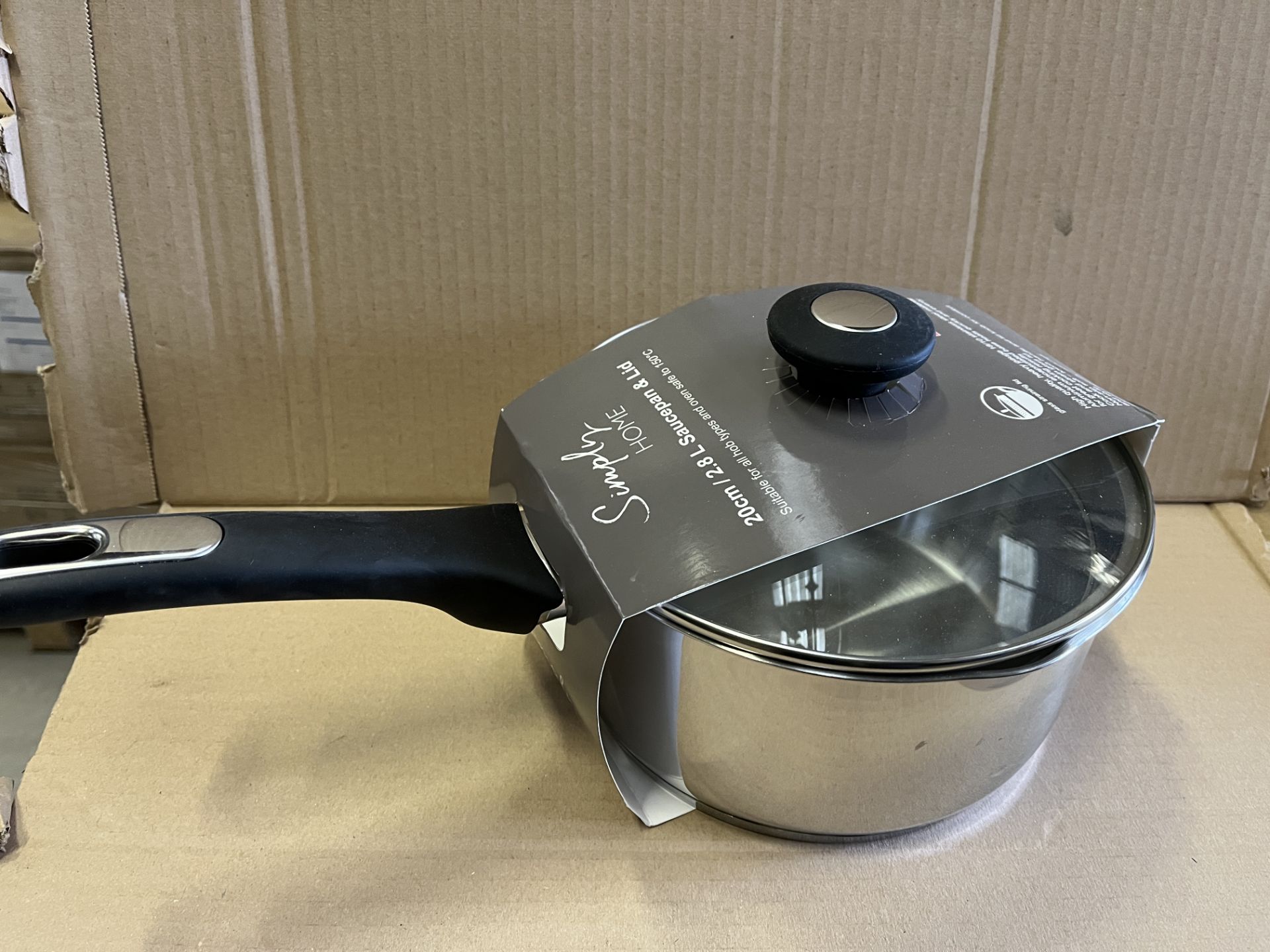 4 X BRAND NEW 20CM SIMPLY BE SAUCEPANS WITH LIDS RRP £45 EACH AM41