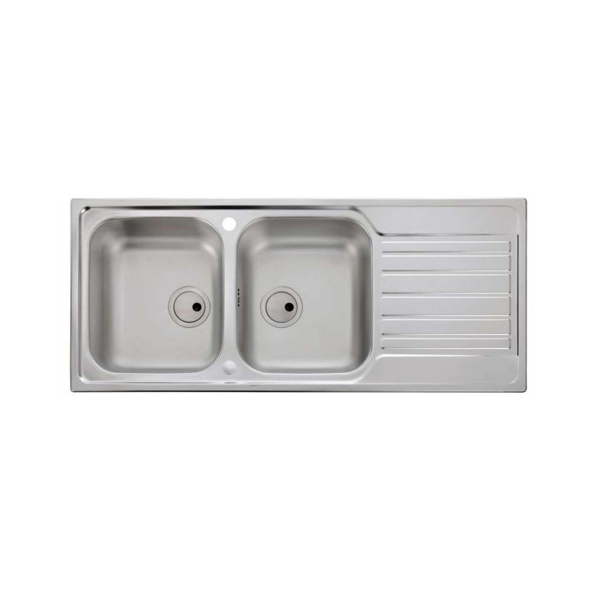 (B15e) New Prima+ Granite 1.5B & Drainer Inset Kitchen Sink - White - CPR315. RRP £272.00.