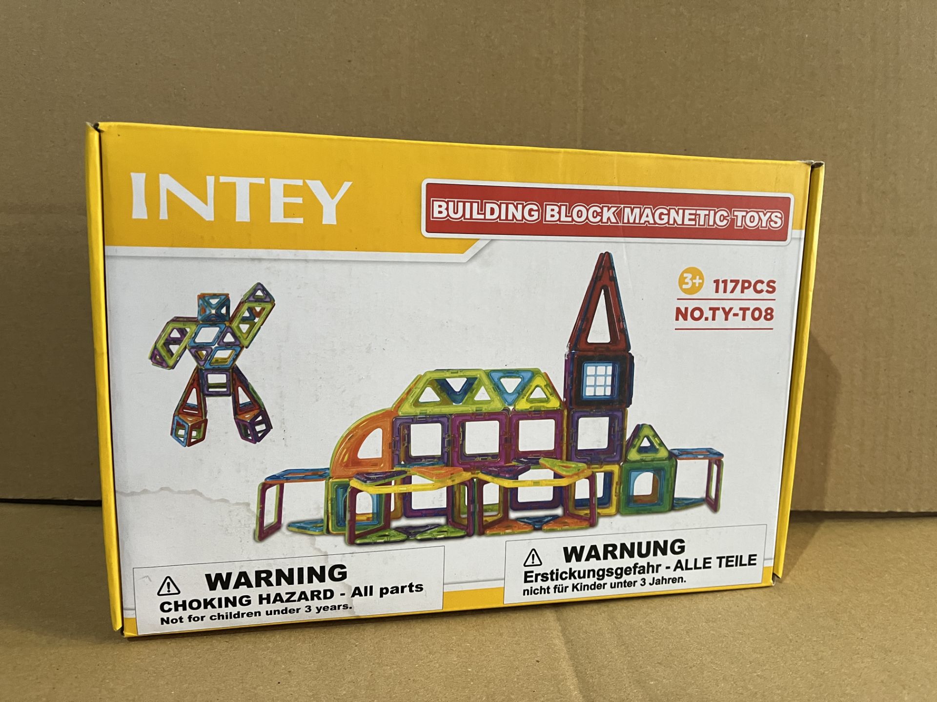 8 X BRAND NEW 117 PIECE INTEY MAGNETIC CHILDRENS BUILDING TOYS RRP £32 EACH R12