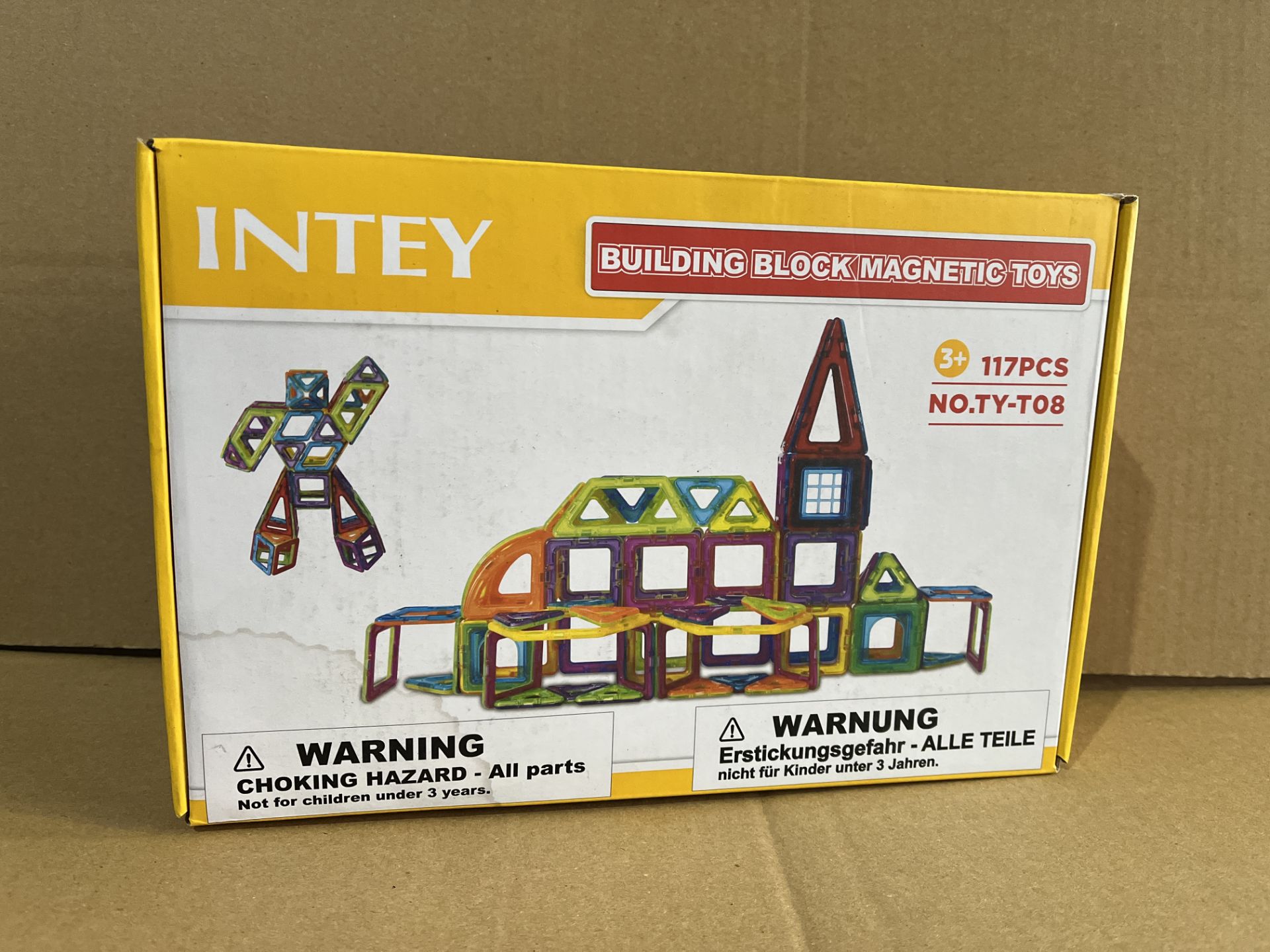 8 X BRAND NEW 117 PIECE INTEY MAGNETIC CHILDRENS BUILDING TOYS RRP £32 EACH R12